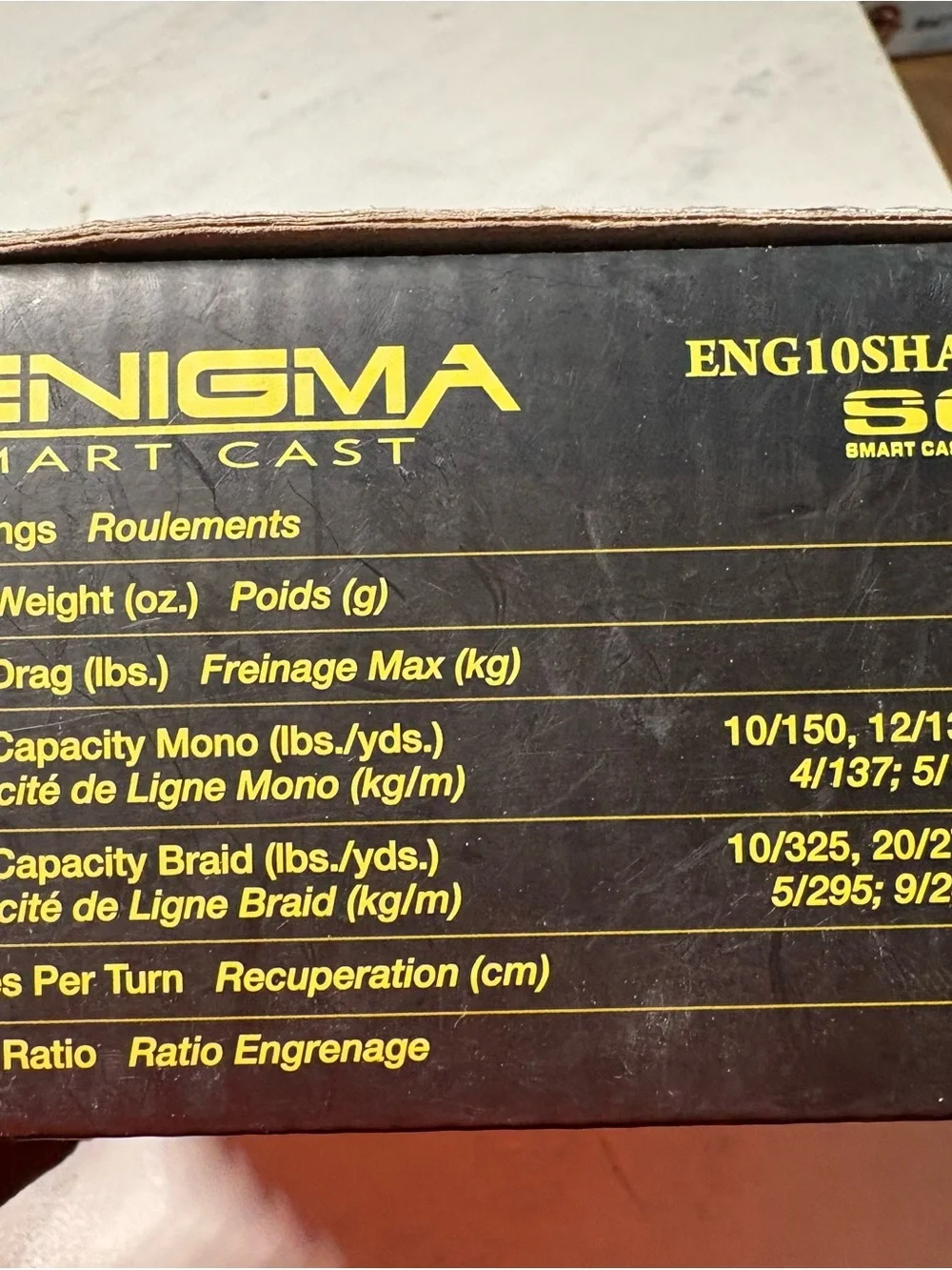 Bass Pro Shops Enigma Smart Cast Reel - Black and Gold - Picture 7 of 10